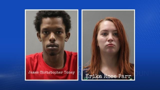 James Christopher Toney and Erika Rose Parr booking photos, Limestone County Sheriff's Office